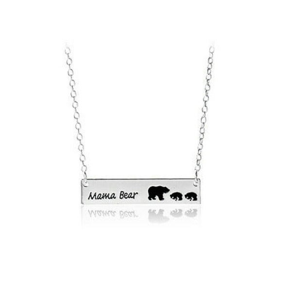 Silver 'Mama Bear' Necklaces - Picture 3 of 3